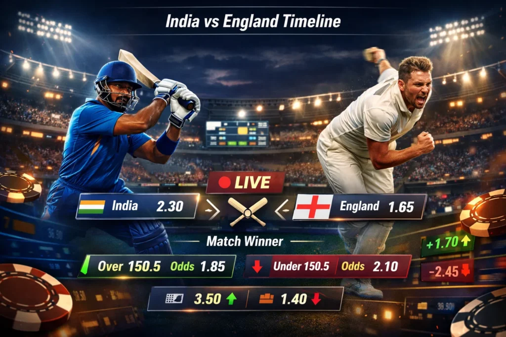 India vs England Timeline: A Complete Journey of Iconic Matches, Series & Rivalry
