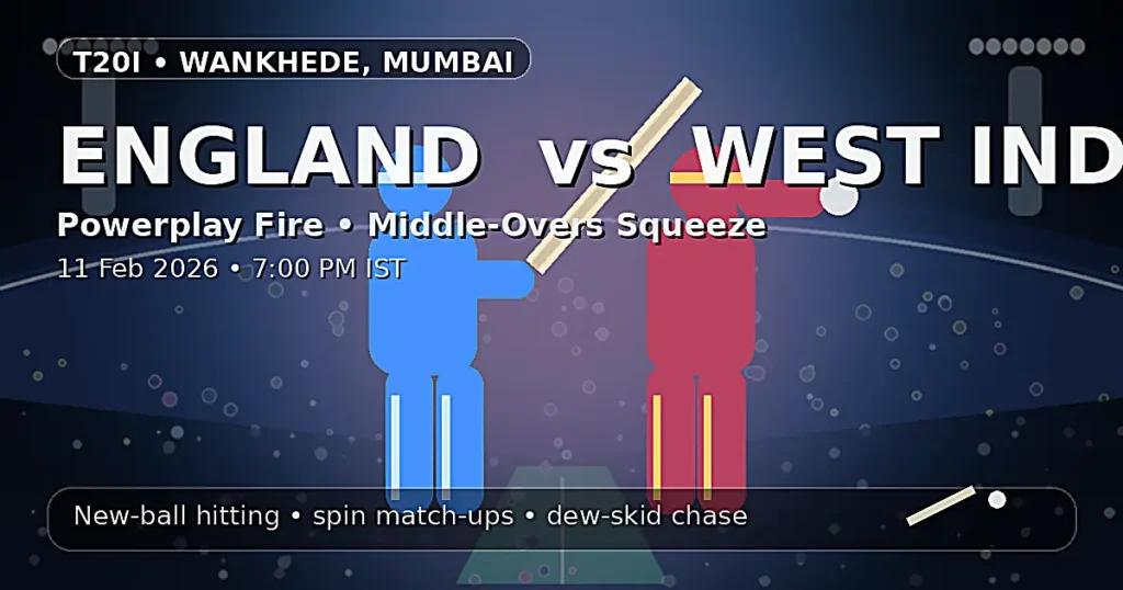 England vs West Indies T20I